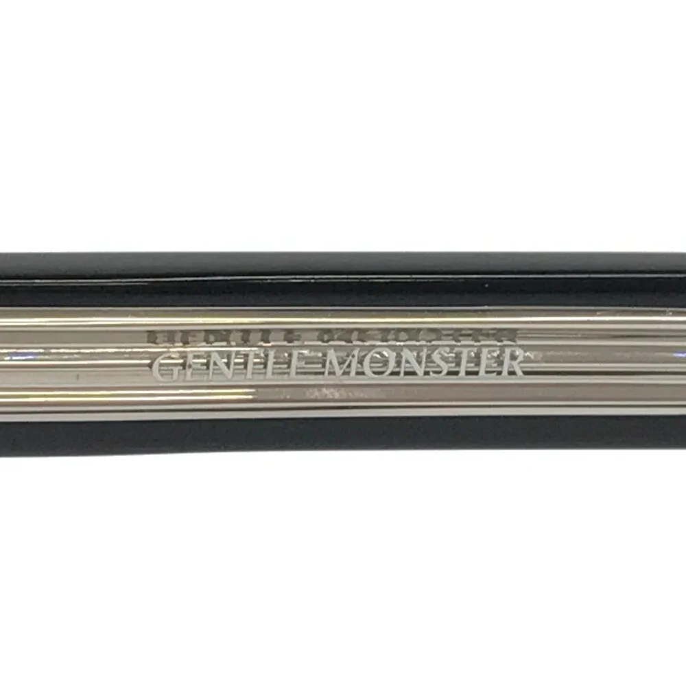 Gentle Monster Eyeglasses Frames EVAN Col.01 Shiny Black Silver 52-22-146